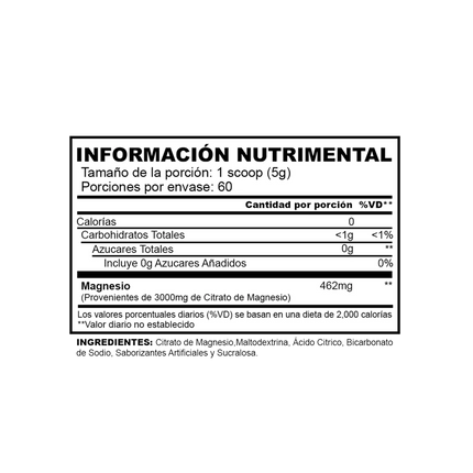 CITRATO DE MAGNESIO I 60 Servicios