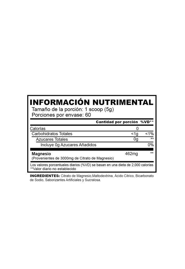 CITRATO DE MAGNESIO I 60 Servicios