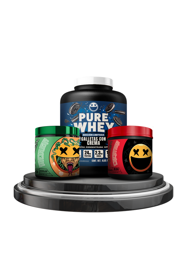 COMBO I PURE WHEY 4LBS I MEDUSA I SMILE CREATINA