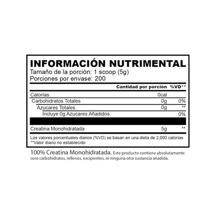 CREATINA MONOHIDRATADA I 1kg