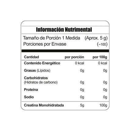 CREATINA MONOHIDRATADA I 500gr
