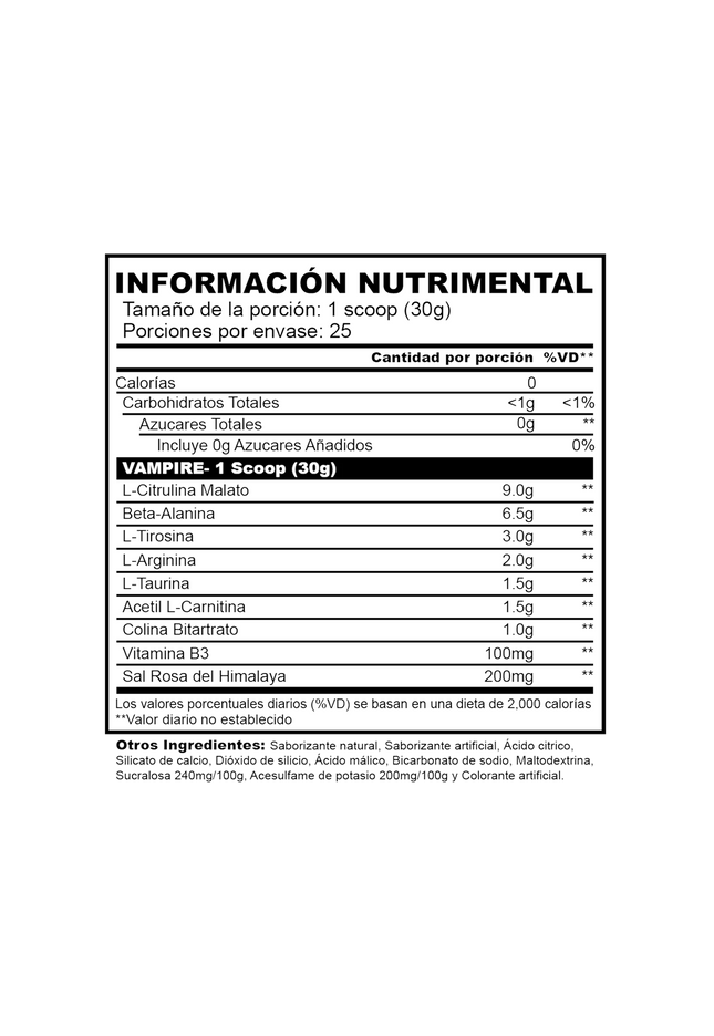 VAMPIRE I 25 Servicios