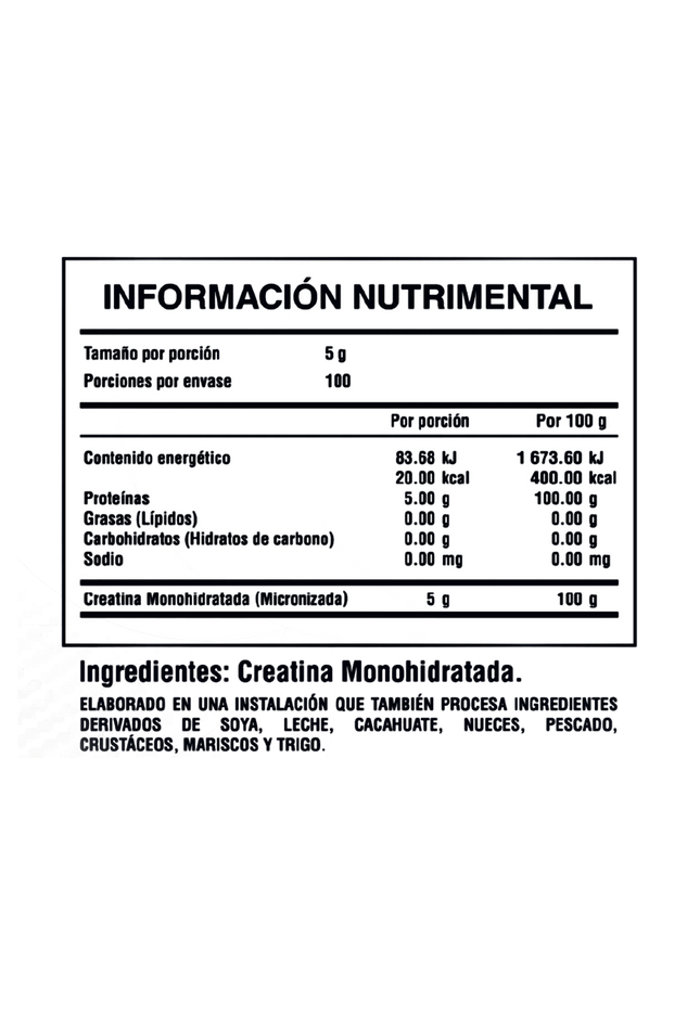 100% CREATINE I 500GR